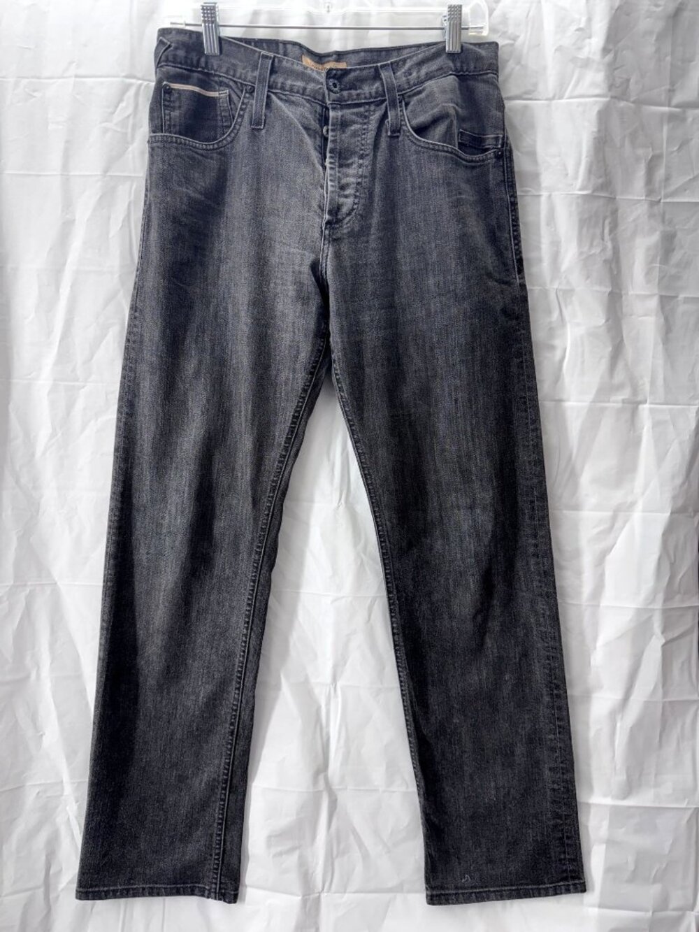 James Jeans 30 Women's Premium Stretch Clay Straight 19371 Black Selvage Denim
